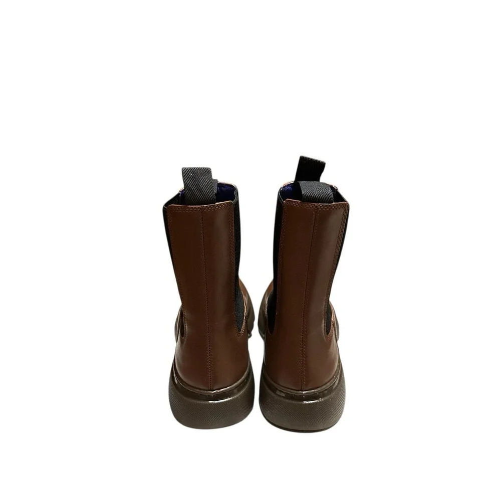 Burberry Creeper Chelsea Boots Walnut 40.5 EU / 7.5 US‎ Men's Leather MSRP $1290